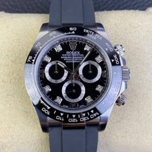 Replica Rolex Cosmograph Daytona M116519LN-0025 Clean Factory Black Rubber Strap