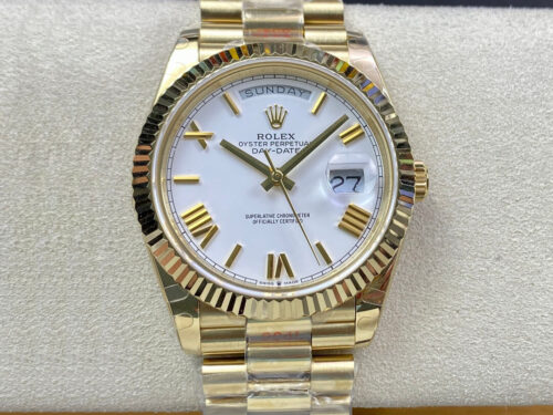 Replica Rolex Day Date M228238-0042 EW Factory Gold Strap