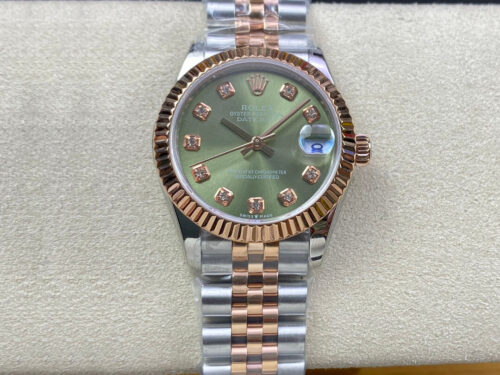 Replica Rolex Datejust 31MM EW Factory Gold Bezel