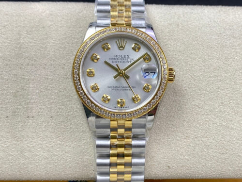 Replica Rolex Datejust M278383RBR-0020 31MM EW Factory Diamond Bezel