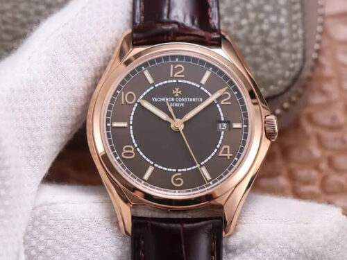 Replica Vacheron Constantin Fiftysix 4600E/000R-B576 ZF Factory Brown Strap