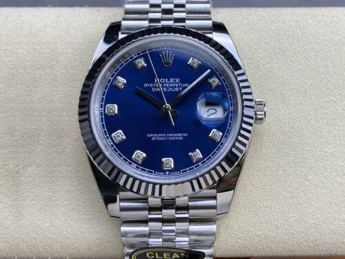 Replica Rolex Datejust M126334-0016 Clean Factory Diamond-set Dial