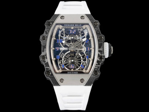 Replica Richard Mille RM21-01 RM Factory Tourbillon Case White Strap