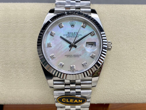 Replica Rolex Datejust M126334-0020 Clean Factory Diamond-set Dial