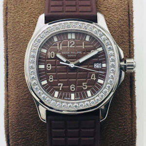 Replica Patek Philippe Aquanaut 5067A-023 Quartz Movement PPF Factory Brown Dial