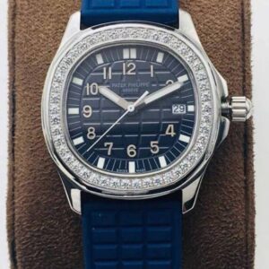 Replica Patek Philippe Aquanaut 5067A-025 Quartz Movement PPF Factory Blue strap