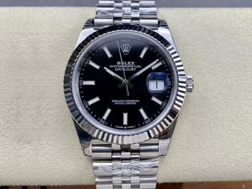 Replica Rolex Datejust M126334-0018 VS Factory Black Dial