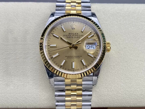 Replica Rolex Datejust M126233-0015 VS Factory Champagne Dial