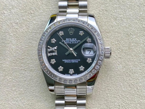 Replica Rolex Datejust 28MM BP Factory Black Diamond Dial