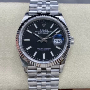 Replica Rolex Datejust M126234-0015 36MM VS Factory Gray Strap