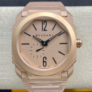 Replica Bvlgari Octo Finissimo 102912 40MM BV Factory Rose Strap