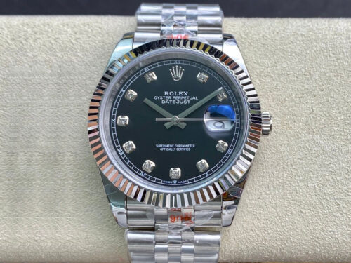 Replica Rolex Datejust M126334-0012 GM Factory Diamond-set Dial