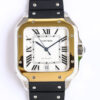 Replica Cartier Santos W2SA0009 GF Factory V2 Black Rubber Strap