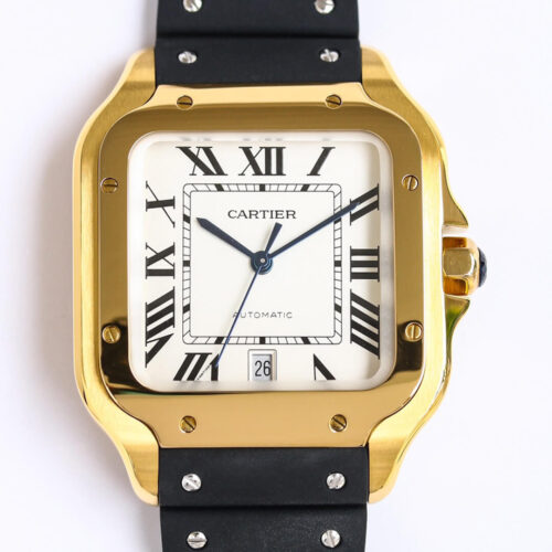 Replica Cartier Santos WGSA0009 GF Factory V2 Yellow Case