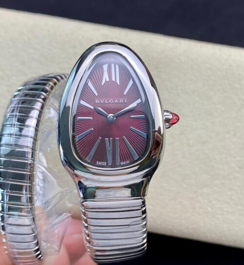 Replica Bvlgari Serpenti 102529 BV Factory Silver Strap