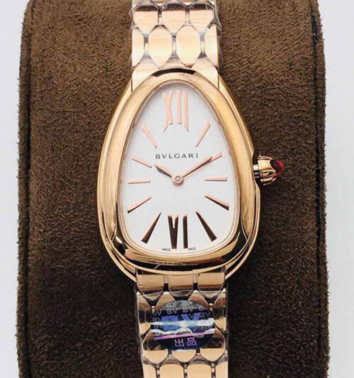 Replica Bvlgari Serpenti 103145 BV Factory Rose Gold Bezel