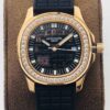 Replica Patek Philippe Aquanaut 5067A Quartz Movement PPF Factory Gold Bezel