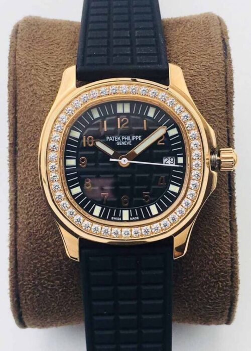 Replica Patek Philippe Aquanaut 5067A Quartz Movement PPF Factory Gold Bezel