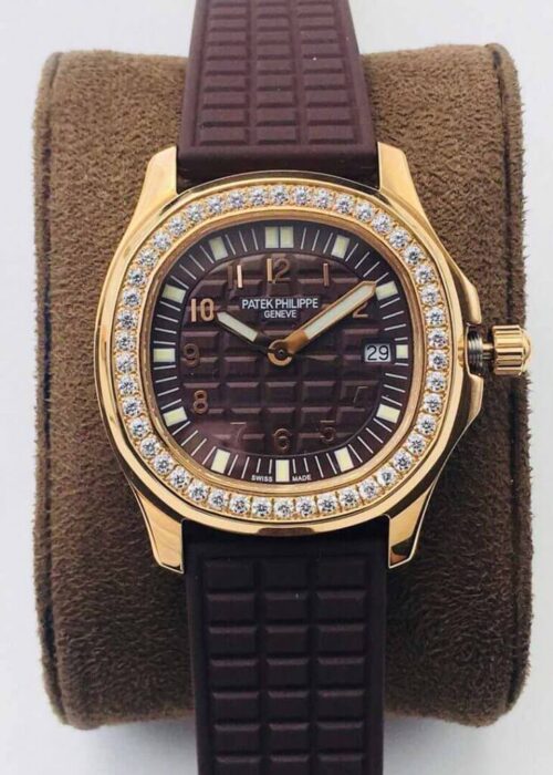 Replica Patek Philippe Aquanaut 5067A Quartz Movement PPF Factory Brown Strap Replica Watches