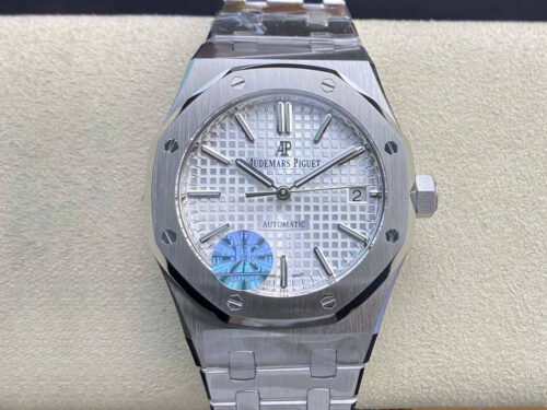 Replica Audemars Piguet Royal Oak 15450ST.OO.1256ST.01 JF Factory White Dial - Replica Watches Factory