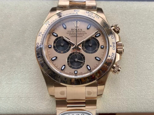 Replica Rolex Cosmograph Daytona M116505-0009 Clean Factory Gold Strap - Replica Watches Factory