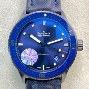 Replica Blancpain Fifty Fathoms 5000-0240-O52A GF Factory Blue Strap - Replica Watches Factory