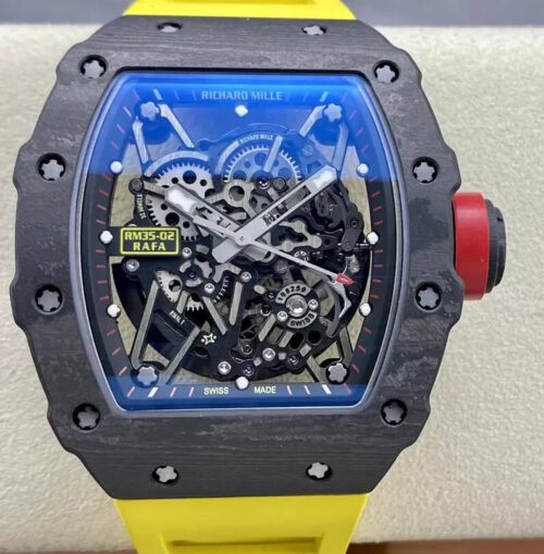 Replica Richard Mille RM35-02 T+ Factory NTPT Rubber Strap