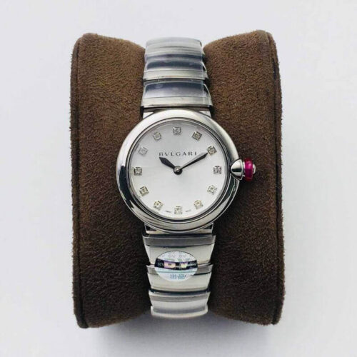 Replica Bvlgari LVCEA 102196 BV Factory Silver Strap