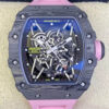 Replica Richard Mille RM35-02 T+ Factory NTPT Skeleton Dial Pink Strap