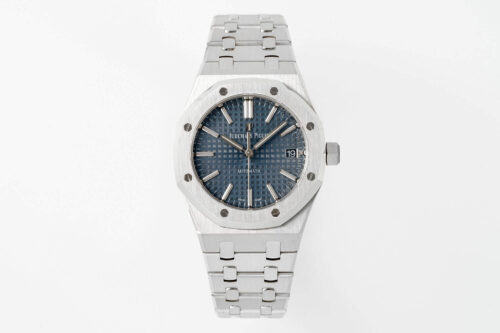 Replica Audemars Piguet Royal Oak 15450ST.OO.1256ST.03 APS Factory Silver Case Blue Dial