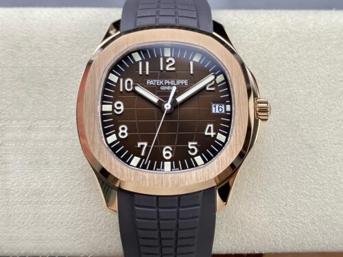 Replica Patek Philippe Aquanaut 5167R-001 3K Factory V2 Version Brown Strap