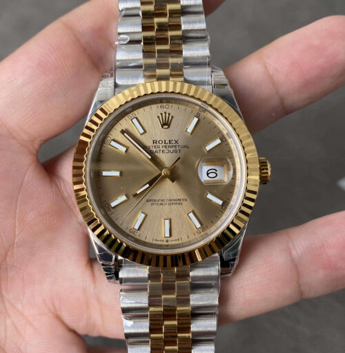 Replica Rolex Datejust M126333-0010 41MM VS Factory Gold Dial