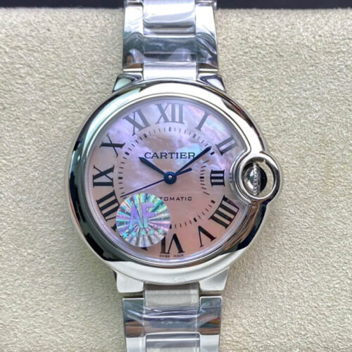 Replica Ballon Bleu De Cartier 33MM AF Factory Stainless Steel Strap