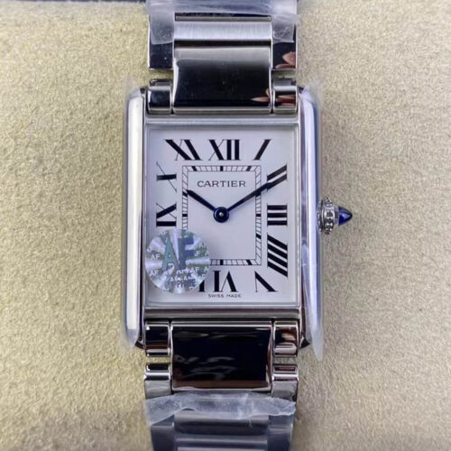 Replica Cartier Tank WSTA0052 AF Factory Silver Stainless Steel