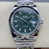 Replica Rolex Datejust 41MM M126334-0030 Clean Factory Green Dial Stainless Steel Strap