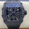 Replica Richard Mille RM12-01 Tourbillon RM Factory Black Skeleton Carbon Fiber Dial