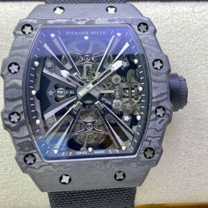 Replica Richard Mille RM12-01 RM Factory Black Tourbillon Skeleton Dial