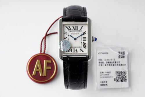 Replica Cartier Tank Quartz WSTA0030 AF Factory Stainless Steel White Dial