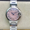 Replica Ballon Bleu De Cartier W6920100 33MM AF Factory Silver Stainless Steel Strap