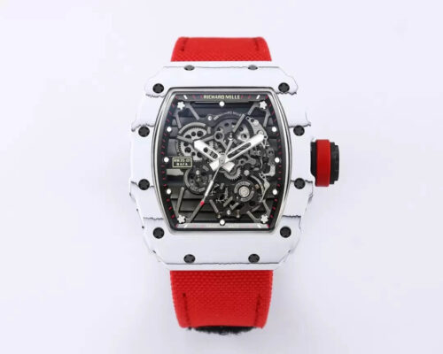 Replica Richard Mille RM35-01 BBR Factory Red Fabric Strap