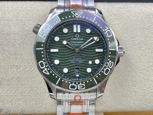 Replica Omega Seamaster Diver 300M 210.30.42.20.10.001 VS Factory Green Dial Bezel