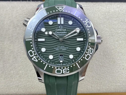 Replica Omega Seamaster Diver 300M 210.32.42.20.10.001 VS Factory Green Ceramic Bezel