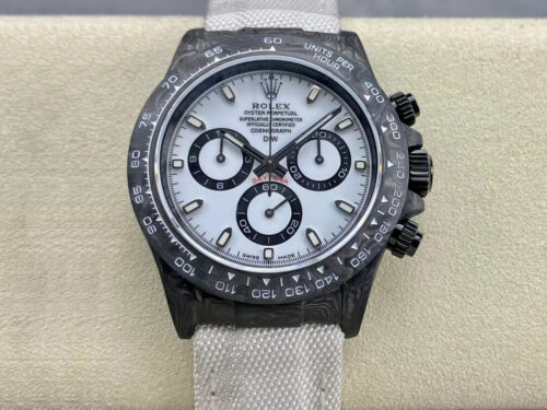 Replica Rolex Daytona Cosmograph Diw Custom Version Noob Factory Carbon Fiber White Dial