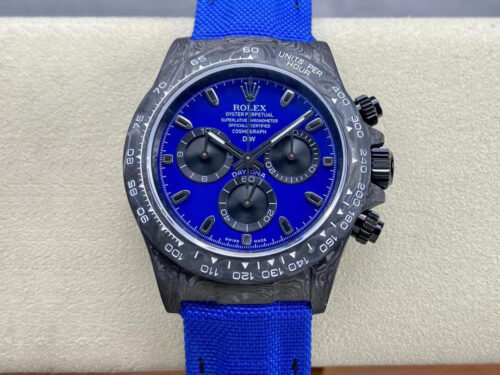 Replica Rolex Daytona Cosmograph Diw Custom Version Noob Factory Blue Dial Fabric Strap