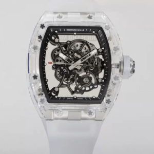 Replica Richard Mille RM055 RM Factory Transparent Rubber Strap