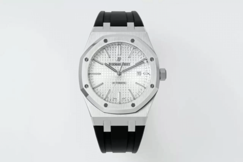 Replica Audemars Piguet Royal Oak 15400 APS Factory White Dial Silver Bezel