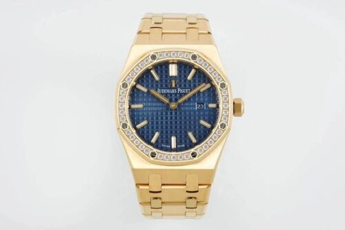 Replica Audemars Piguet Royal Oak Quartz 33MM 67651BA.ZZ.1261BA.02 ZF Factory Diamond-Set Beze