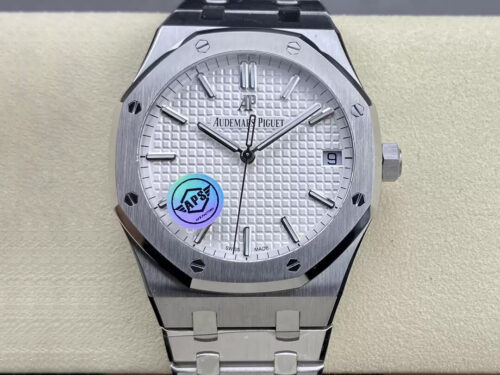 Replica Audemars Piguet Royal Oak 15500ST.OO.1220ST.04 APS Factory White Dial Stainless Steel Strap