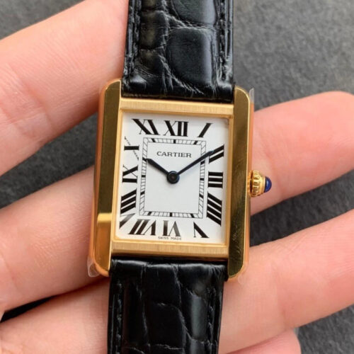 Replica Cartier Tank W5200004 K11 Factory Leather Strap