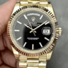 Replica Rolex Day Date M228238-0067 GM Factory Black Dial Stainless Steel Strap